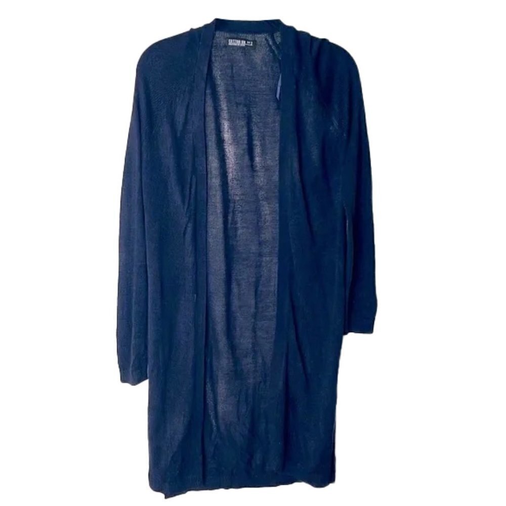 ❤️ COTTON ON Open Navy Blouse Size S
